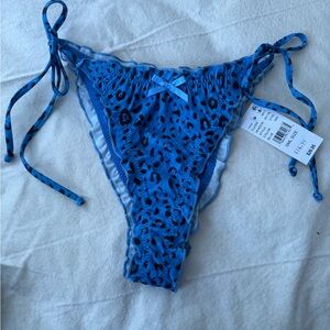 PacSun Blue Leopard Bikini Bottom